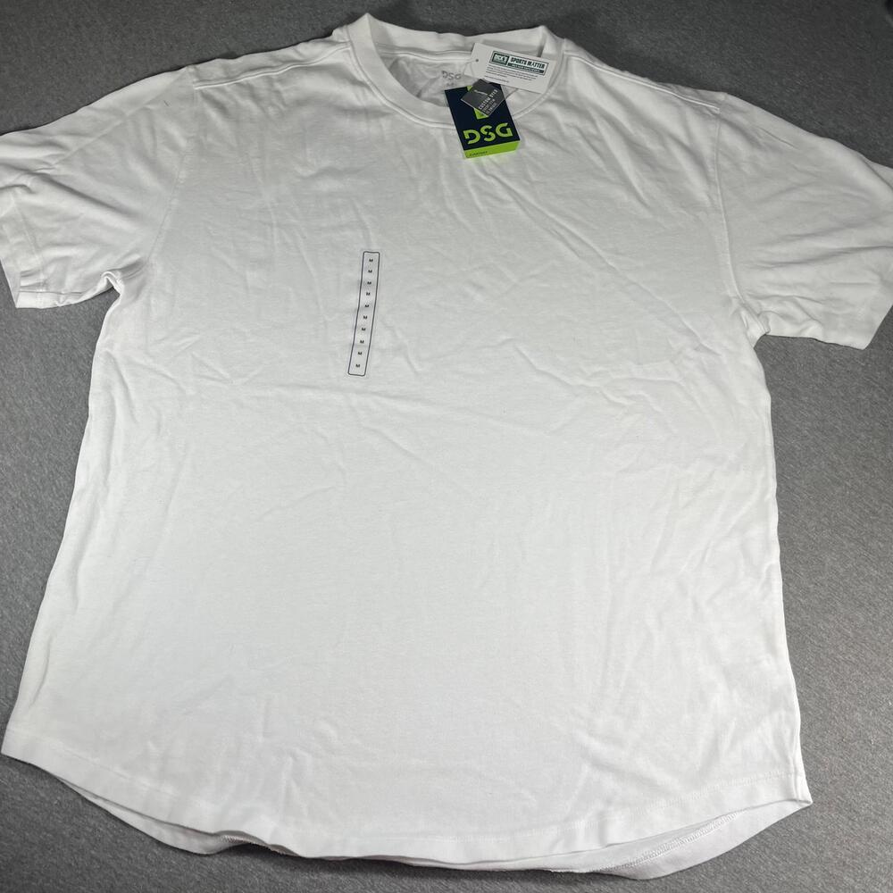NWT Dicks Sporting Goods DSG Everyday White CrewNeck TShirt for Men, Size Medium